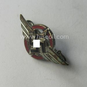 Luxuriously-styled, so-called: DLV (ie. 'Deutscher Luftsport Verband') miniature membership lapel-pin …