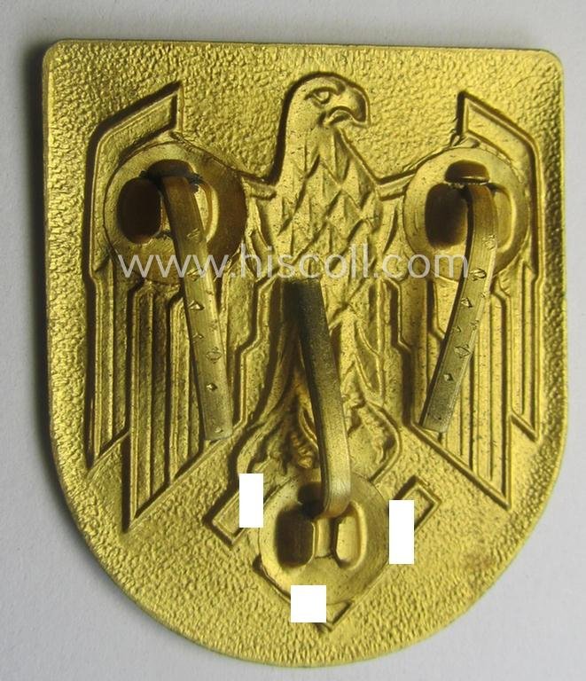 WH (KM) tropical eagle-'pith-helmet'-shield (being a: non-marked example that comes in a 'virtually mint' condition) — image 2