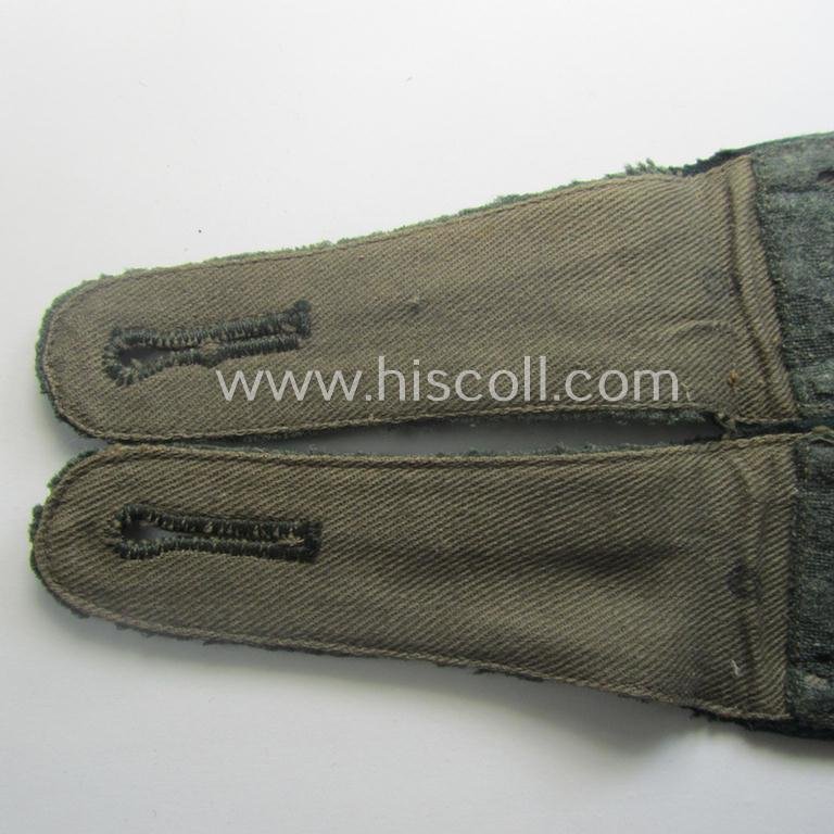 Minimally moth-damaged pair of WH (Heeres), neatly 'cyphered' ('M36'- ie. 'M40'-pattern and/or pointed-style) NCO-type shoulderstraps for an: 'Unterwachtmeister des Artillerie-Rgts. 34' — image 5