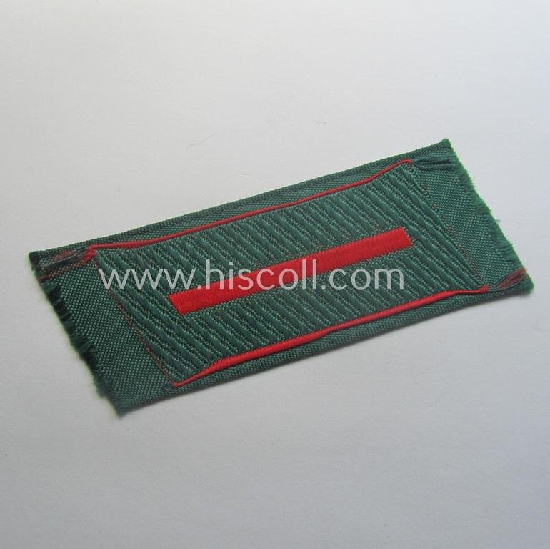 Regrettably single, (entirely!) 'BeVo'-woven, EM-pattern 'Ostvölker'-collar-tab as as was specifically intended for usage by a member serving within the 'Deutsche Wehrmacht' ie. the 'Russian Liberation Army' (aka 'POA') — image 3