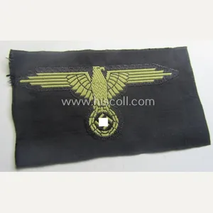 'SS' (ie. 'Waffen-SS') 'BeVo'-woven, EM- (ie. NCO-pattern) tropical-styled arm-eagle (ie. …