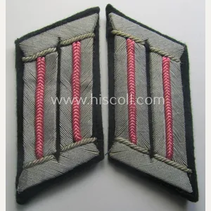 Pair of WH (Heeres) officers-collar-patches (ie. 'Kragenspiegel') for an: 'Offiz. …