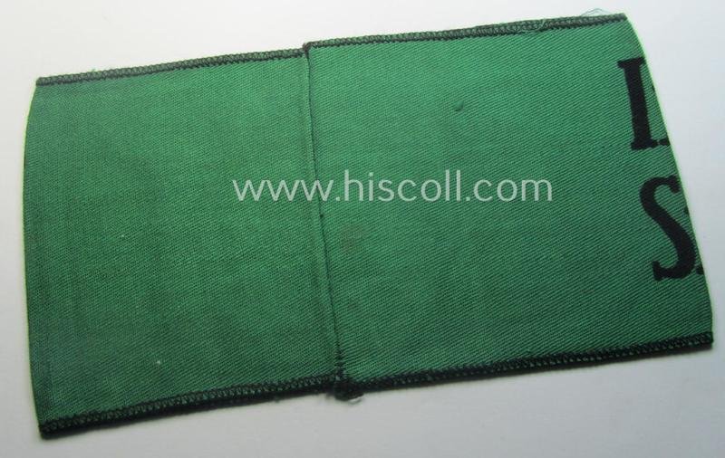Truly scarcely encountered, enlisted-mens'- (ie. NCO-) type armband as was intended for usage by a member who served within the 'Sicherheitsdienst'- (ie. 'SD'-) related so-called: 'Schützmannschaften' (ie. 'Schuma') — image 3