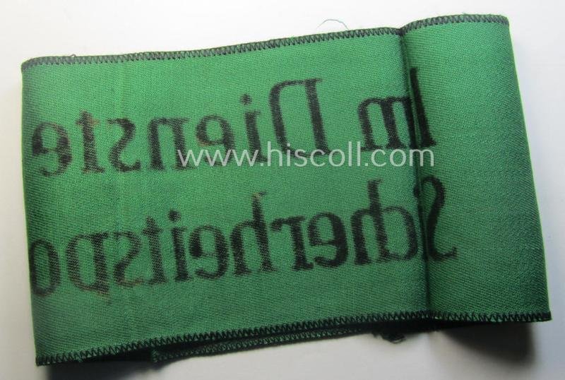 Truly scarcely encountered, enlisted-mens'- (ie. NCO-) type armband as was intended for usage by a member who served within the 'Sicherheitsdienst'- (ie. 'SD'-) related so-called: 'Schützmannschaften' (ie. 'Schuma') — image 4
