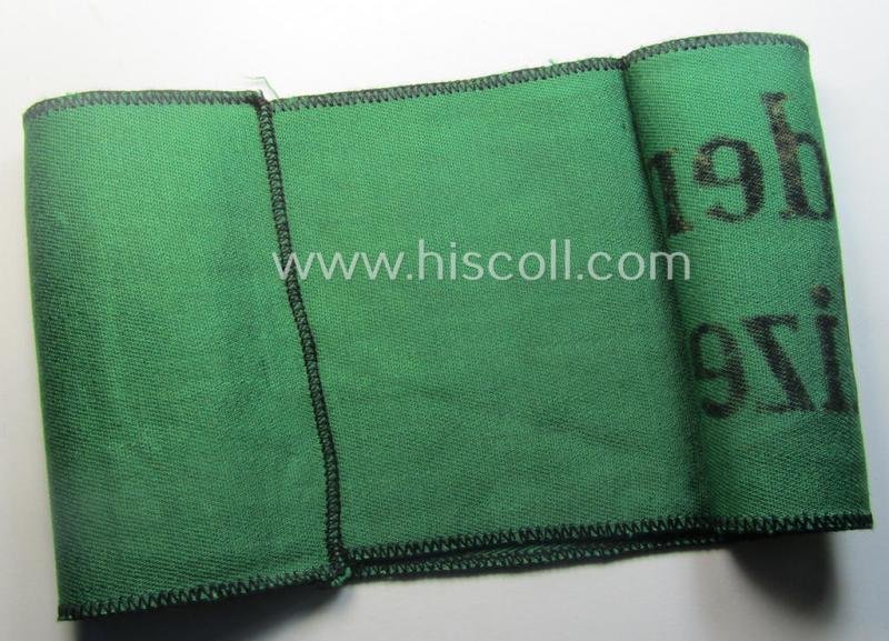 Truly scarcely encountered, enlisted-mens'- (ie. NCO-) type armband as was intended for usage by a member who served within the 'Sicherheitsdienst'- (ie. 'SD'-) related so-called: 'Schützmannschaften' (ie. 'Schuma') — image 5