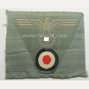 WH (Heeres) so-called: 'M43-pattern') cap-eagle/cocarde (ie. cap-trapezoid) as was specifically …