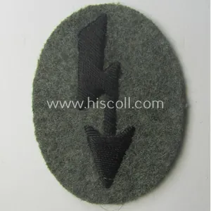 WH (Heeres) trade- and/or special-career insignia ie. hand-embroidered signal-blitz: 'Pionier-Trpn.'
