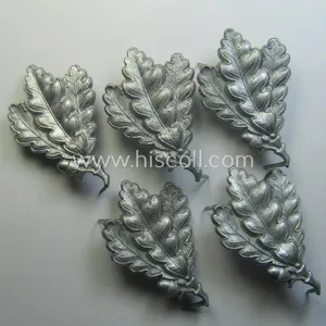 WH (Heeres) silver-coloured so-called: 'M43'-pattern cap-badge (ie. 'Mützenabzeichen') depicting three: …