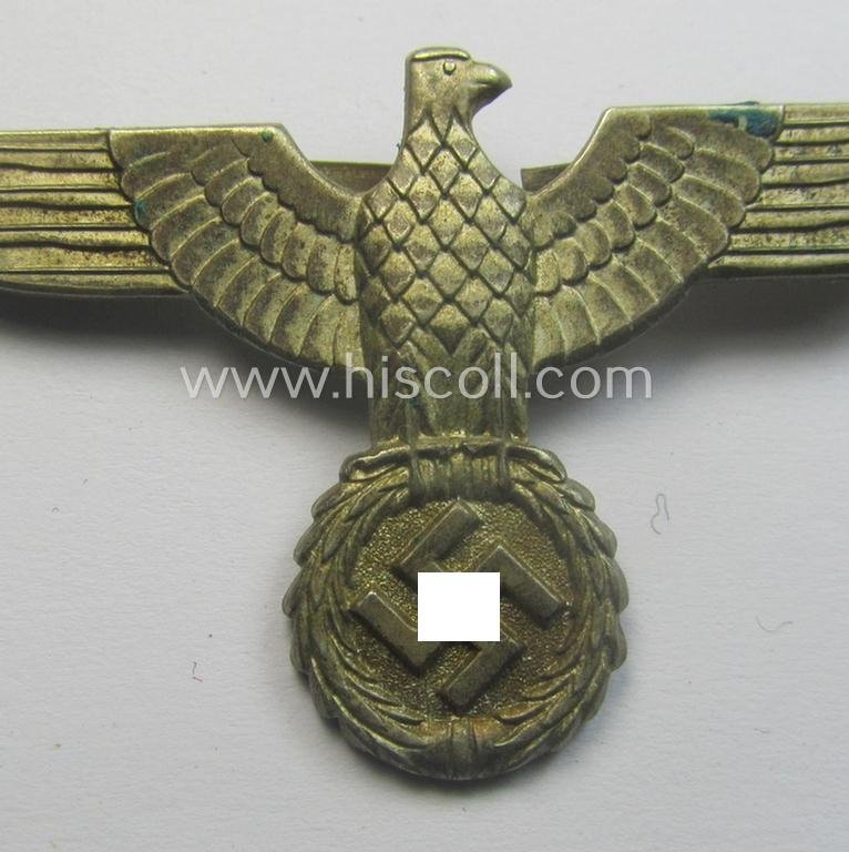 Early- (ie. 'Reichswehr'-) period! - WH 'Buntmetall'-based, EM- (ie. NCO- or officers') type visor-cap-eagle that comes in a minimally used- ie. I deem once cap-attached, condition — image 2