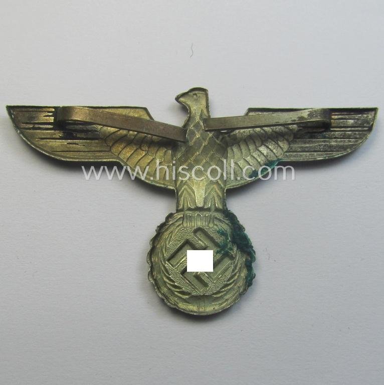 Early- (ie. 'Reichswehr'-) period! - WH 'Buntmetall'-based, EM- (ie. NCO- or officers') type visor-cap-eagle that comes in a minimally used- ie. I deem once cap-attached, condition — image 3