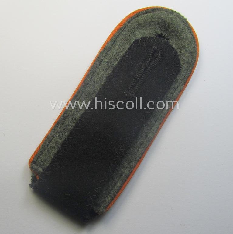 Single, Waffen-SS, EM-type shoulderstrap as piped in the bright-orange-coloured branchcolour as was intended for usage by an: 'SS-Mann' who served within the: 'SS-Feldgendarmerie-Trpn.' — image 3