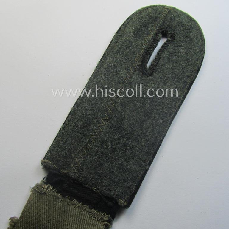 Single, early-period (ie. 'M40-pattern and/or rounded-styled), WH (Heeres) 'cyphered', EM-type shoulderstrap as was intended for a: 'Soldat u. Mitglied des Pionier-Lehr-Rgts. 2' — image 4