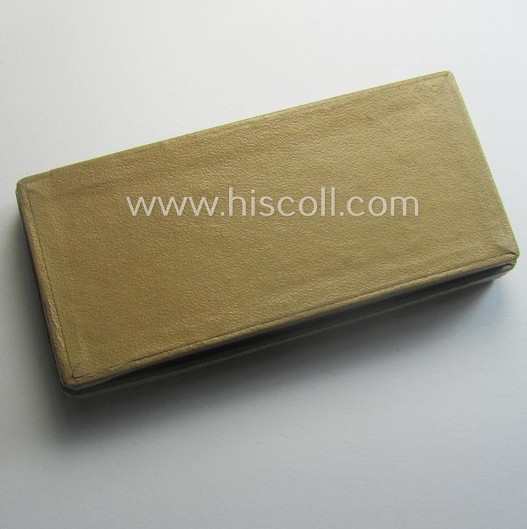 RAD (ie.'Reichsarbeitsdienst') so-called: 'Dienstauszeichnung 4. Stufe für Männer' (as was intended for 4 years loyal-service) that comes stored in its (scarcely seen and equally very nicely preserved!) light-brown-coloured box ie. etui — image 8