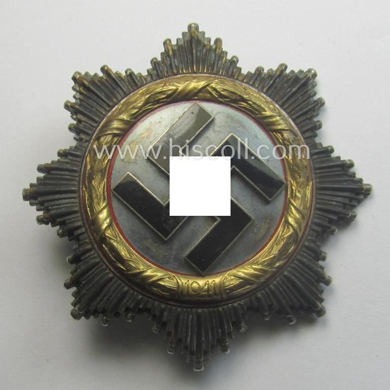 Attractive, neatly maker- (ie. '20'-marked-) example of WH (Heeres, LW etc.) 'Deutsches Kreuz im Gold' (or DKiG) being a (regular- ie. 'light-weight') piece that was produced by the: 'C.F. Zimmermann'-company — image 2