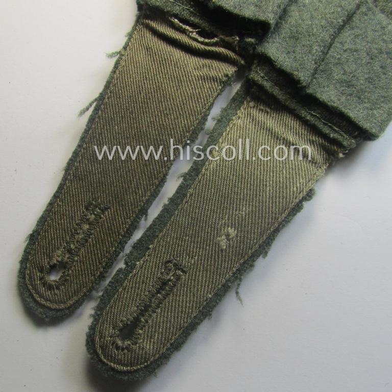 Pair of WH (Heeres) 'M40'-pattern, EM-type shoulderstraps that came with its accompanying 'Überschube'-pair: 'Soldat des Infanterie-Divisions-Aufklärungs-Abtlgs. (mot) 246' — image 5