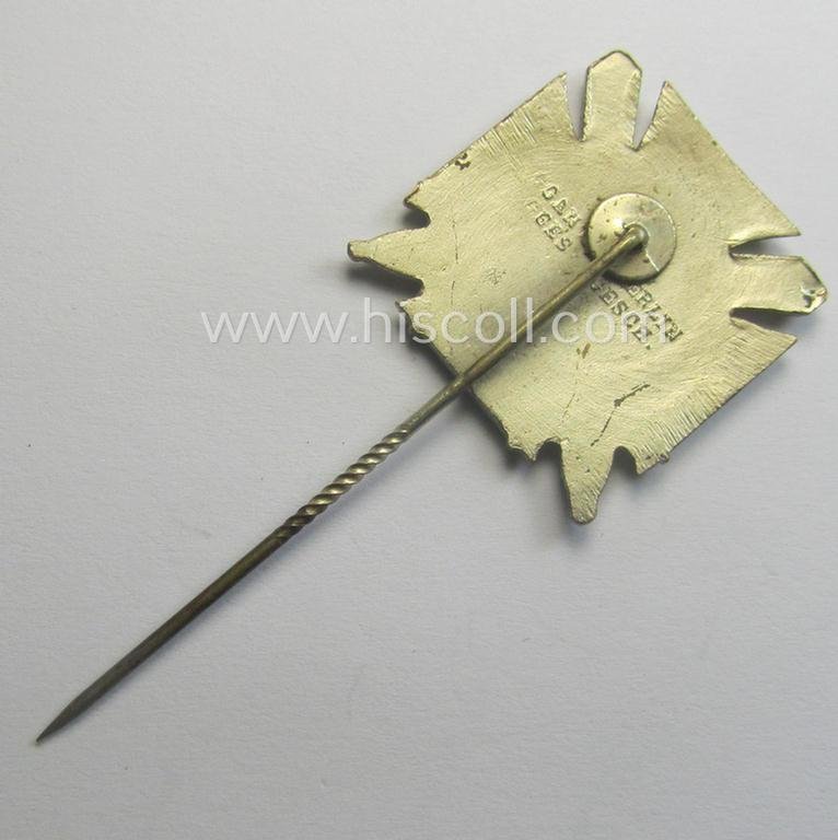 Membership lapel-pin (or: 'Mitgliedsabzeichen') aka: 'Ehrennadel für 25jährige Mitgliedschaft im Reichstreubund ehemaliger Berufssoldaten (o. RTB)' being a maker- (ie. 'Gante - Berlin'-) marked example — image 3