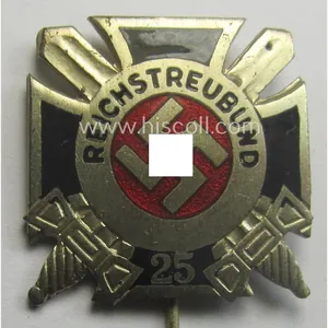 Membership lapel-pin (or: 'Mitgliedsabzeichen') aka: 'Ehrennadel für 25jährige Mitgliedschaft im …