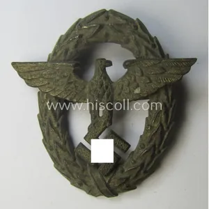 Early-period- and tarnished silvered ie. 'Buntmetall'-based! - 'Polizei'- (ie. police) …