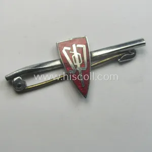 Somewhat deformed, multi-coloured-enamelled membership-lapel-pin (ie. 'Mitgliedsspange') as intended for members …