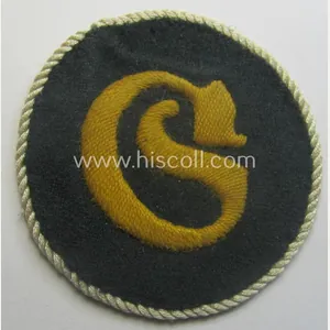 Truly used- and/or worn, WH (Heeres) hand-embroidered, trade- and/or special-career …