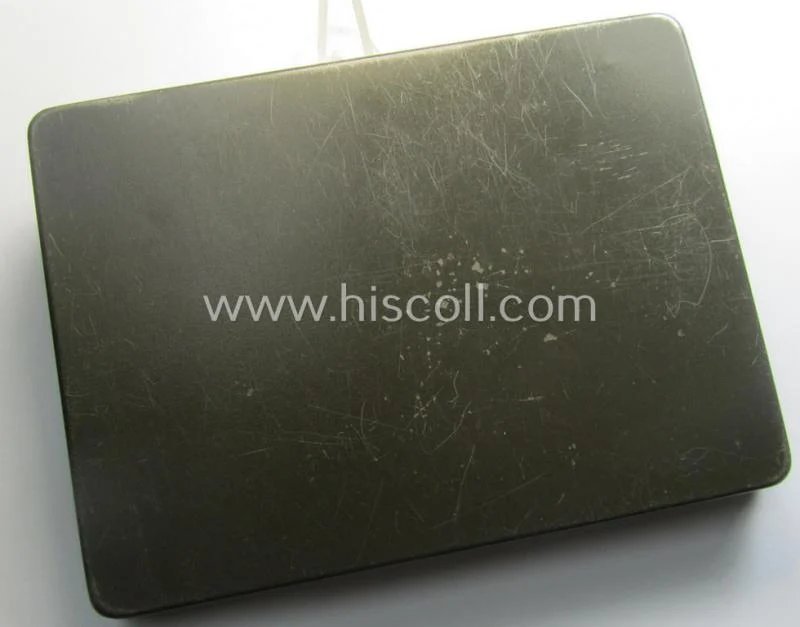 'Standard-issue'-type, (I deem) WH medical-related and/or field-grey-coloured box 'Buchse' (ie. container) being an undamaged example that shows the text: 'Tabletten' on its top — image 9