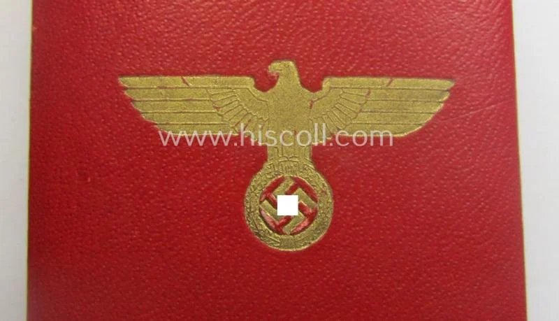 WH Austrian-occupation- (ie. 'Anschluss'-) medal: '13. März 1938' being a very attractive (albeit somewhat tarnished) example that comes stored in its bright-red-coloured- and/or typical non-maker-marked etui as issued — image 16