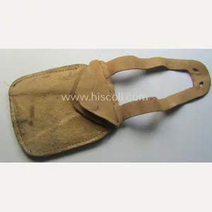 Natural-coloured- and/or genuine leather-based etui (ie. 'Tragetasche') as was intended …