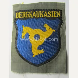 'BeVo'-type armshield (of the second pattern!) entitled: 'Bergkaukasien', being a …