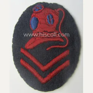 WH (Kriegsmarine) neatly machine-embroidered, so-called: career- ie. specialist-armbadge (ie. 'Tätigkeits-Abzeichen') …