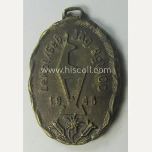 WH (Heeres) 'Gebirgsjäger'-related item: a semi-official, commemorative-medal (aka: 'Url') depicting …