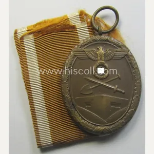 Medal-set: 'Deutsches Schutzwall Ehrenzeichen' (aka: 'Westwall'-medal) being a non-maker-marked- and/or: …