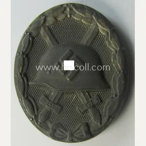 'Verwundeten-Abzeichen in Silber' (ie. silver-class wound-badge) being a non-maker-marked example …