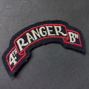 A nice American made attractive 4th Battalion Ranger tab ie …