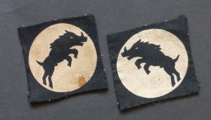 A nice set of printed formation badges to XXX Corps …