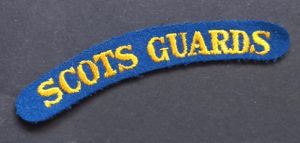 A great and nice - un-issued - embroided Scots Guards …