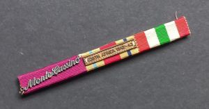 A attractive Polish medal ribbon bar with a 'Monte Cassino' …
