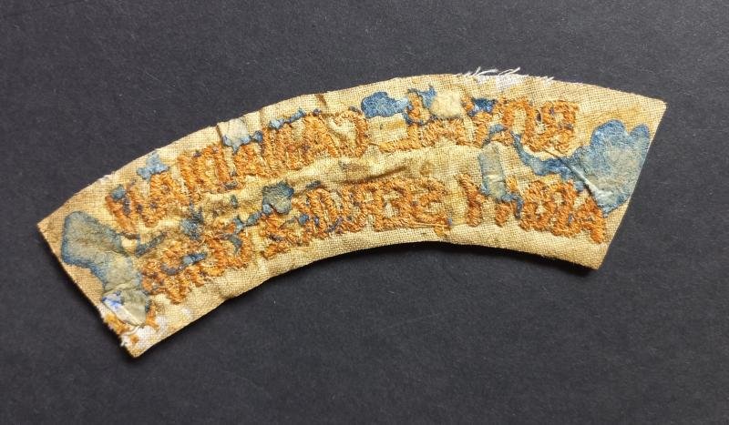 A perfect (typical British made) RCASC (Royal Canadian Army Service Corps) shoulder title — image 2