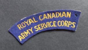 A perfect (typical British made) RCASC (Royal Canadian Army Service …