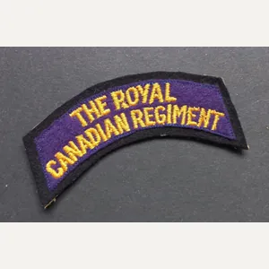 A superb (typical British made) The Royal Canadian Regiment embroided …