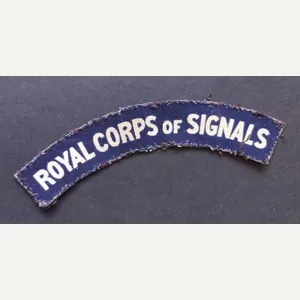 A attractive (printed and issued) Royal Corps of Signals shoulder …