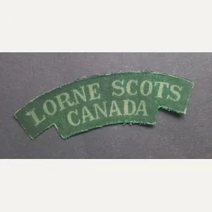 A nicely (un-issued printed British made) Canadian Lorne Scots shoulder …