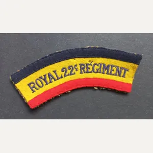 A attractive British made Canadian Royal 22e Regiment embroided shoulder …