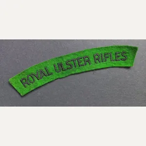 A attractive - un-issued - Royal Ulster Rifles black on …