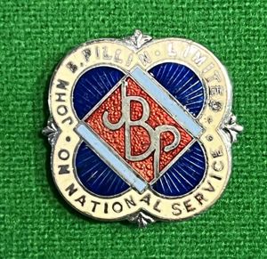 John B. Pillin Ltd On National Service lapel badge.