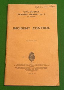 Incident Control, CD Training Manual.
