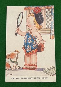 Comic Postcard - Austerity.