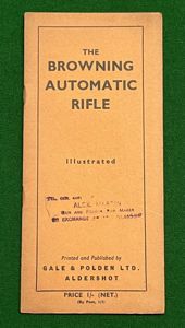 The Browning Automatic Rifle manual.