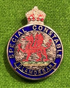 Glamorgan Special Constable's Lapel Badge.