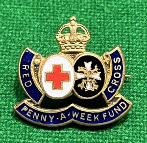 Red Cross & St John's Penny a Week Fund Badge.