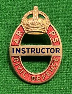 ARPS Civil Defence Instructor's Lapel Badge.